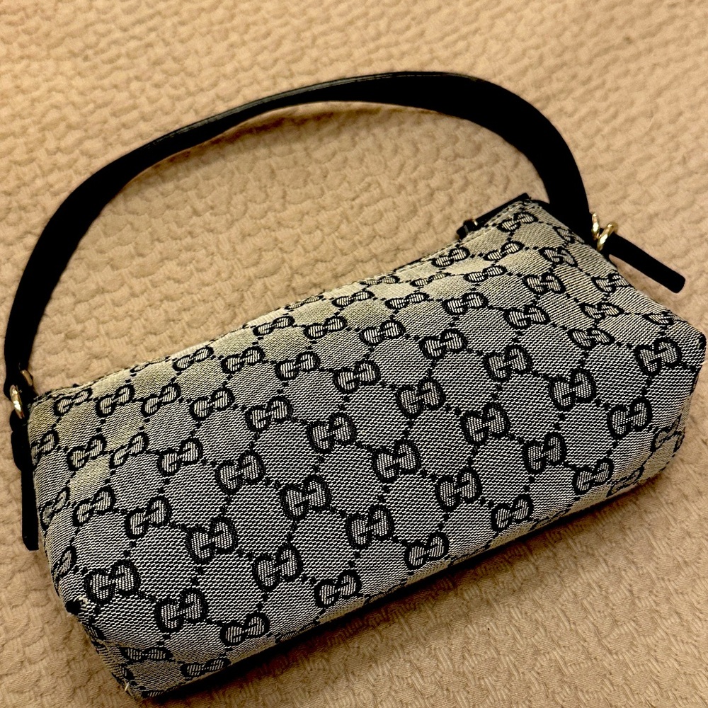 Vintage Gucci Monogram Boat Pochette.